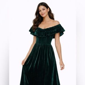 Hill House Deep Green Nap Dress NWT